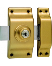Bricard double entries latch with Bloctout cylinder