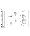 Bricard 5902 recessed lock