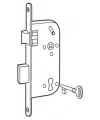Bricard 750 mortise lock for wood joinery