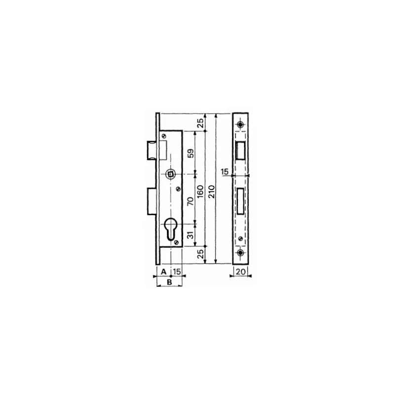 Single point lock Bricard Series 6430