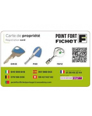 Ownership card for Fichet Orio