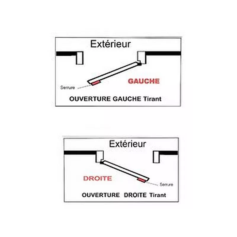 Surface mounted Fichet Sans Souci lock