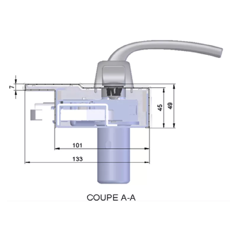 Fichet Alicea XP a2p3* lock with hook bolts with trap