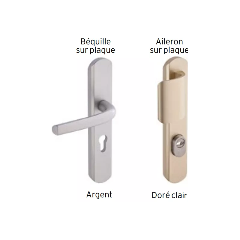 Armored handle "Secumax One" for Fichet Stylea/Forstyl+