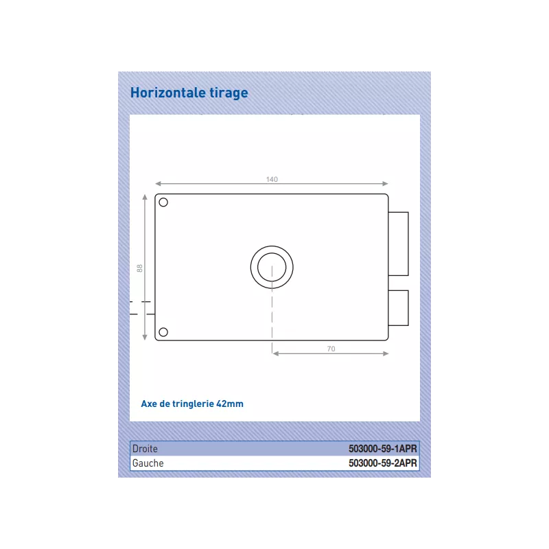 Serrure Heracles 3 points 4000S Omega
