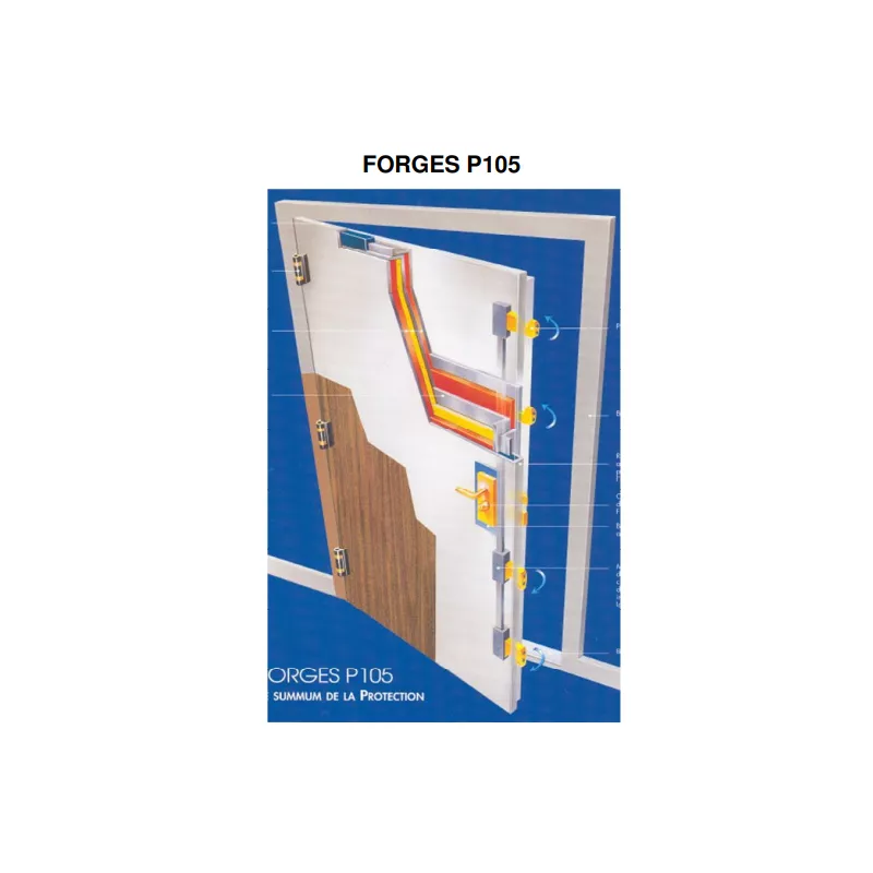 Cylindre monobloc Fichet 787 Z  A2P3 pour porte blindée forges P105