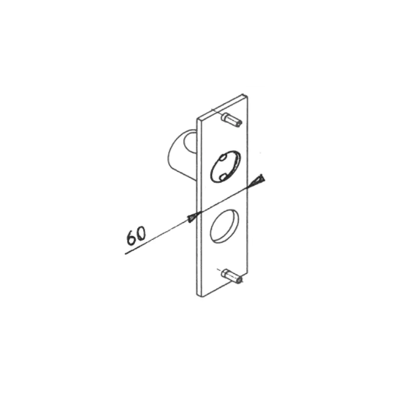 Actural door  knob for Fichet Primlock, Vertipoint T and Fortissime T locks