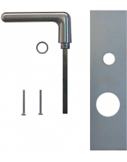 Golf type exterior handle for Fichet locks