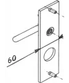 Poignée extérieure type Golf Pour serrures Fichet Alicea S et XP, Primlock, Vertipoint T et Fortissime T