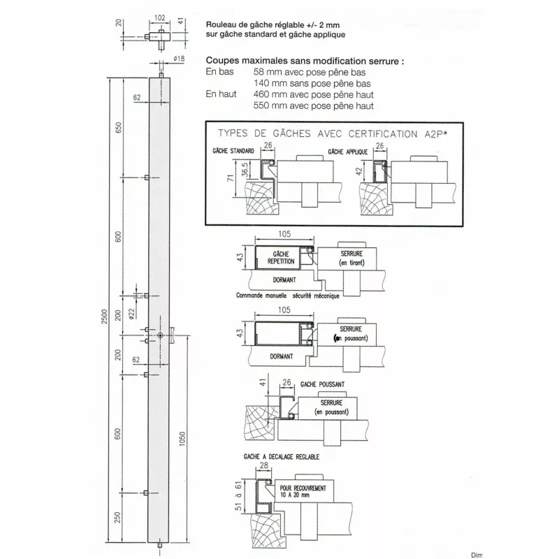 Picard Vigeco 6 points a2p1 lock