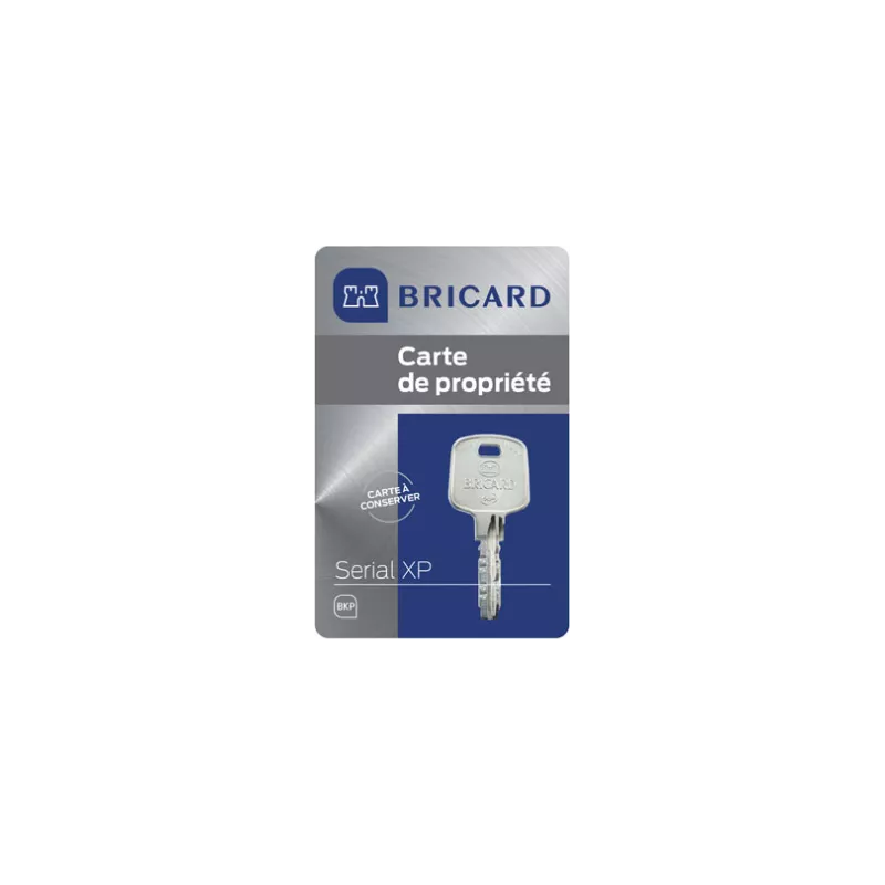 Cylindre Bricard Serial XP a2p1 pour serrures 8151 et 8121PMR