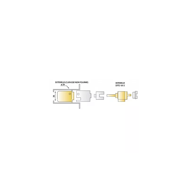 Jeu de cylindres Bricard Supersûreté ancien modèle
