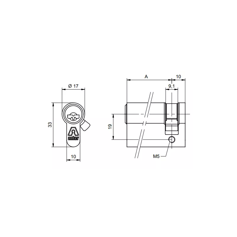 Demi-cylindre ANKER Magnet 3800