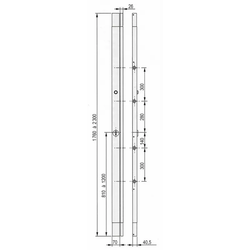 Electronic locks Picard Telcom Narrow version
