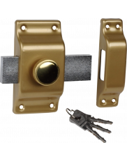Bricard lock with button and Bloctout cylinder