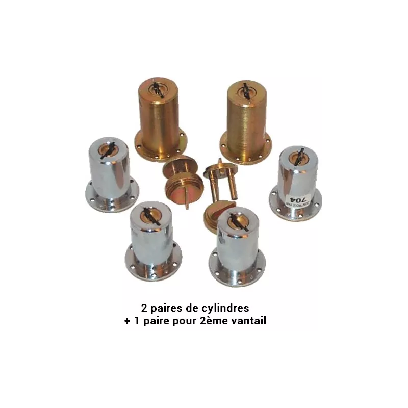 VAK cylinder set for Louxor Verdun lock