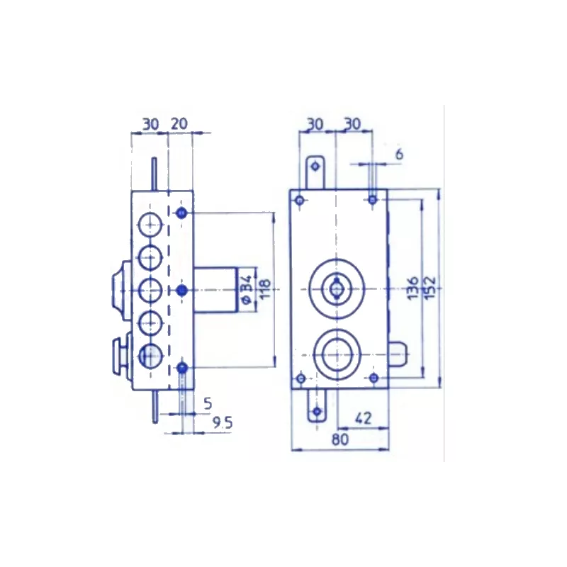 Mottura 436 3-point lock