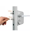 Gate lock with round bolts Locinox LAKQ 40