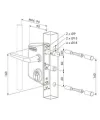 Gate lock with round bolts Locinox LAKQ 40
