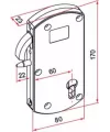 Thirard lock for motorized sliding gate