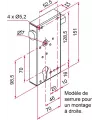 Thirard - Serrure de portail en applique série GE