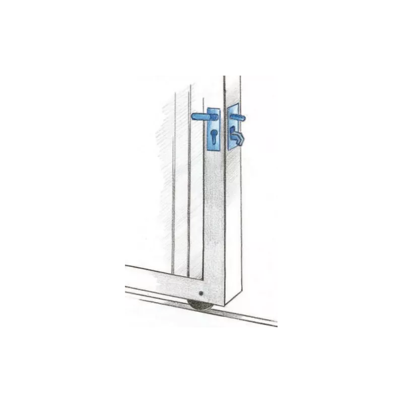 IBFM 447 lock with hook for sliding gate