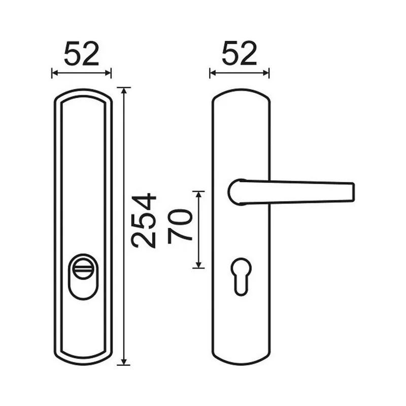 Poignée blindée Héraclès Salomé EA70