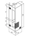 Electric strike 158 x 50 mm - Beugnot number 5