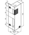 Gâche électrique 158 x 50 mm - Beugnot spécial Fichet