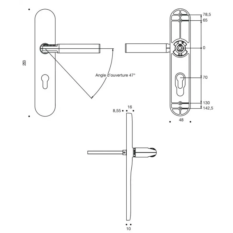 Ensemble Vachette Série Code HANDLE