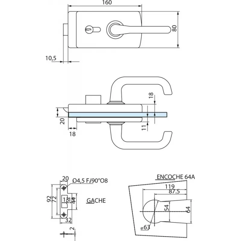 Stremler Lagune 4380 center lock with offset