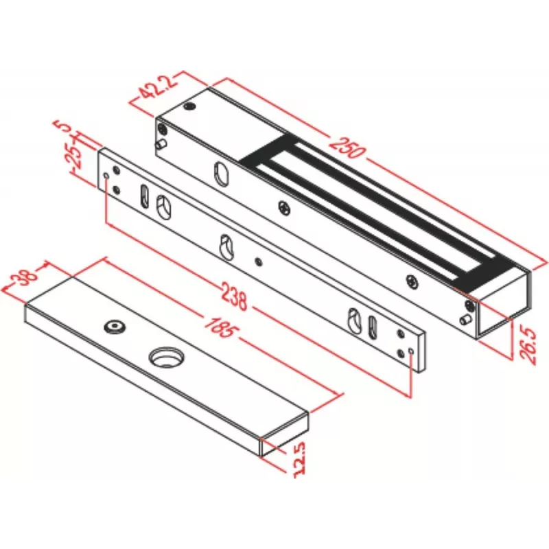 Equerre L+Z pour EFF BVA300N-NFS