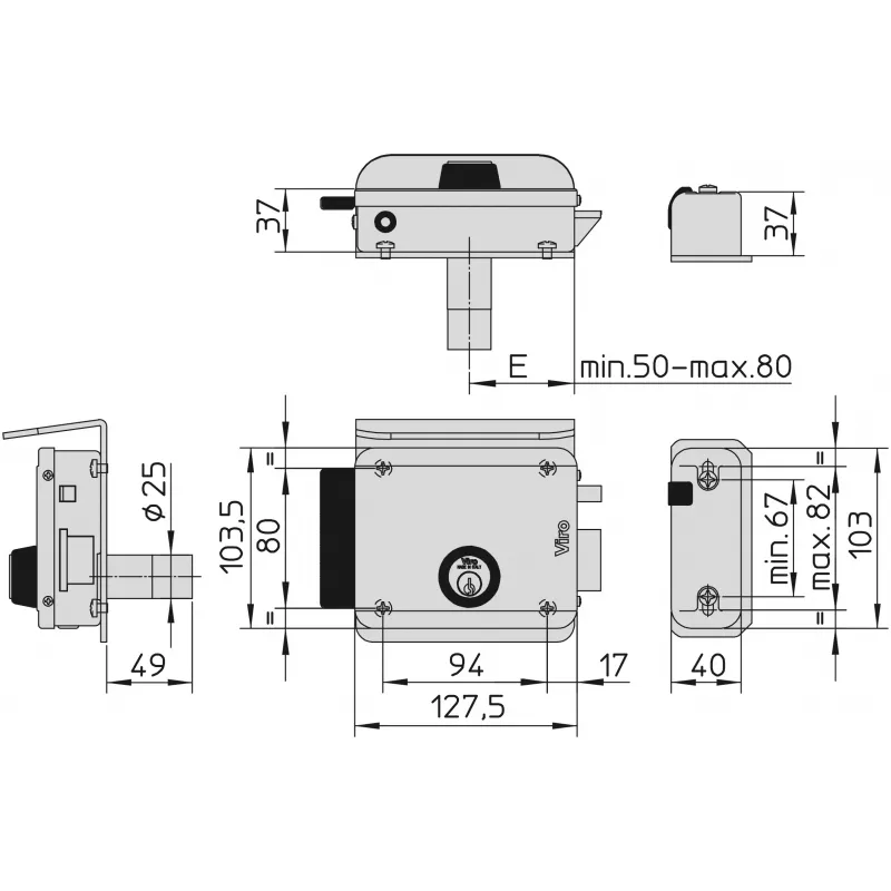 Serrure électrique Viro V97