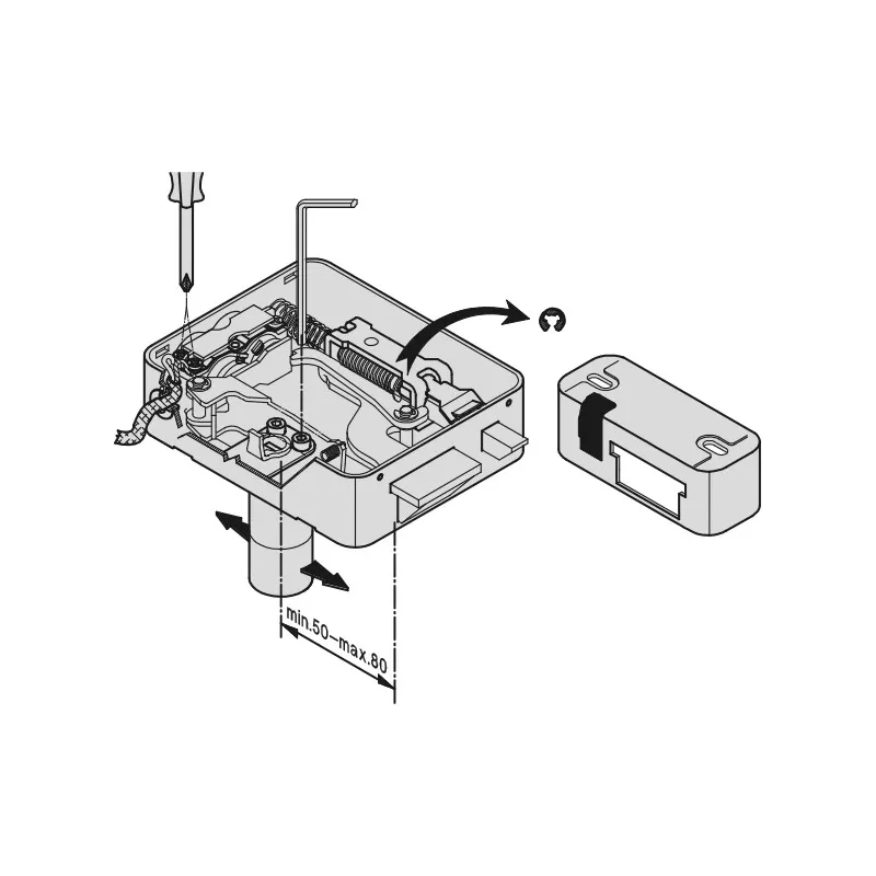 Serrure électrique à bouton Viro V97