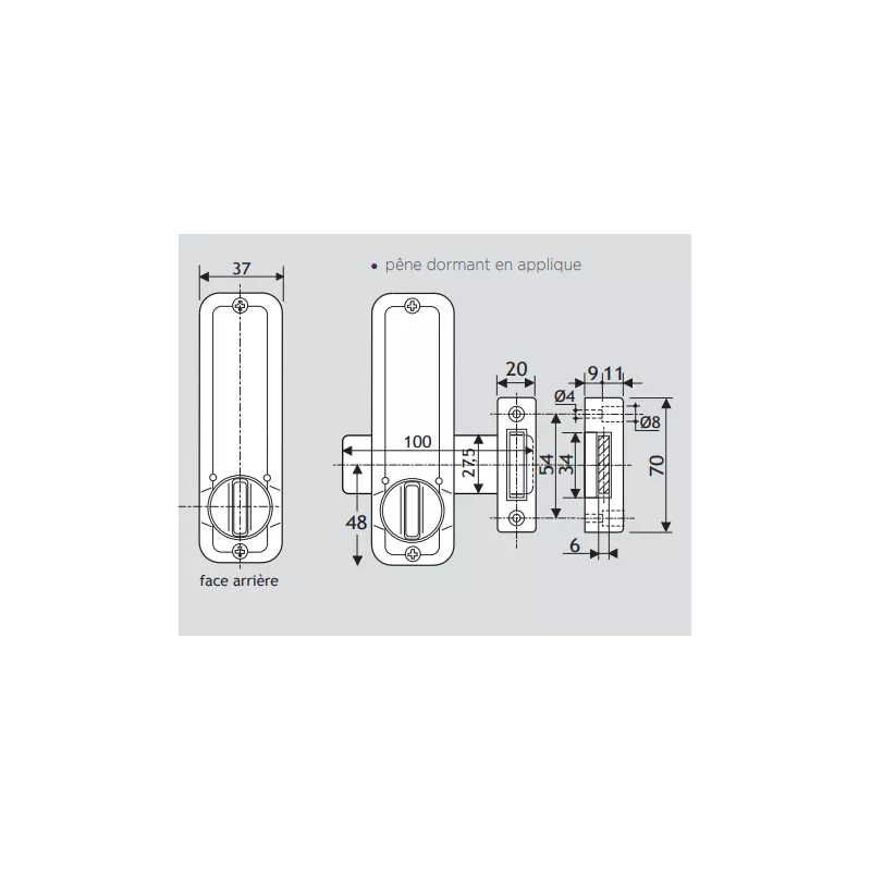Unitecnic 4200/4230 lock with mechanical code