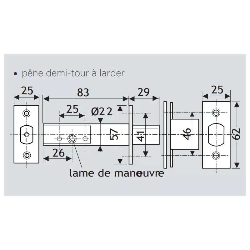 Verrou mécanique à code Unitecnic 4200/4230