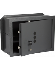 Bricard wall-fixed safe with key + buttons