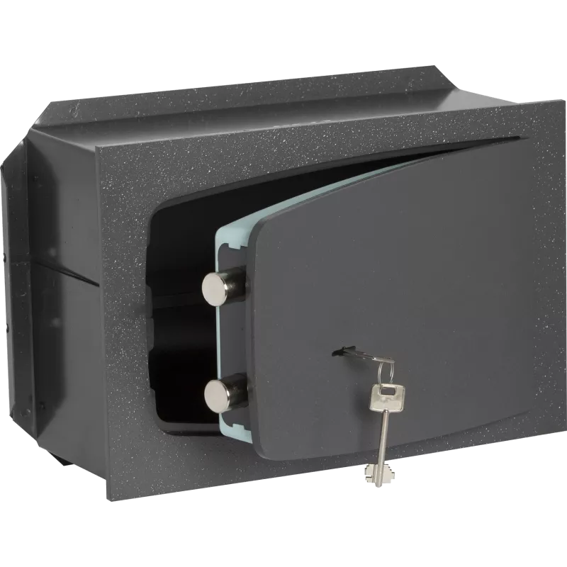 Bricard wall-fixed safe with key