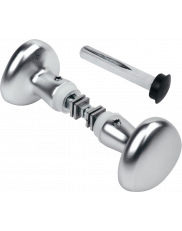 Aluminum button handle for gate