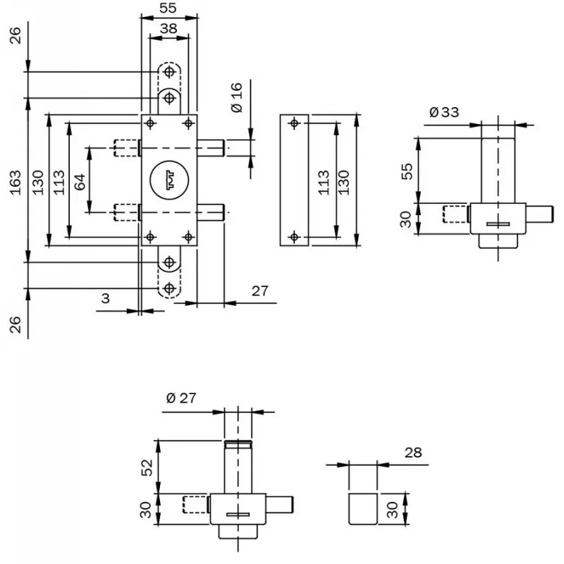 ISEO Perfecta 2 inputs latch