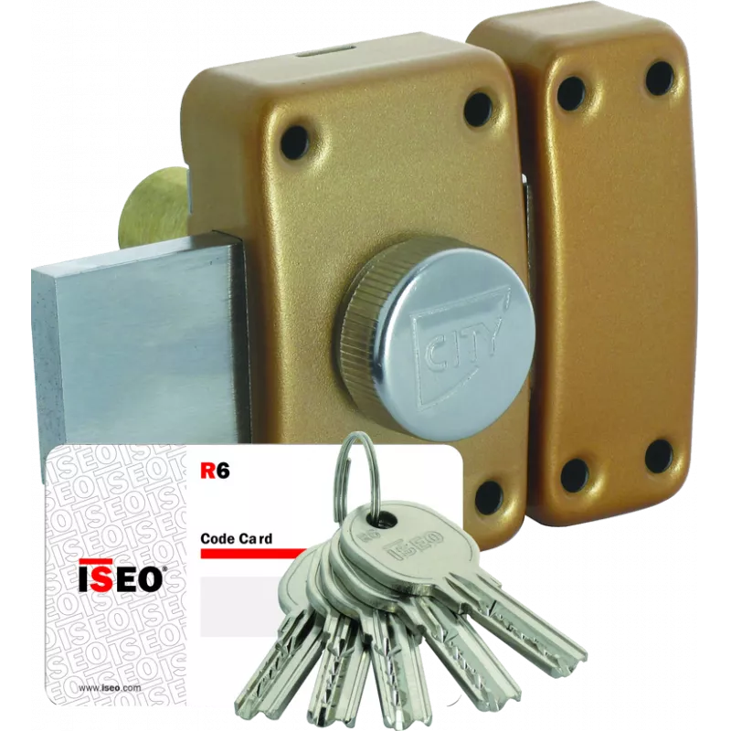 ISEO R6 lock with knob