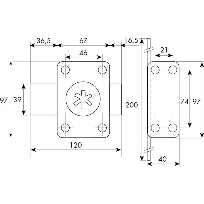 Iseo Cavith A2P1* lock double input
