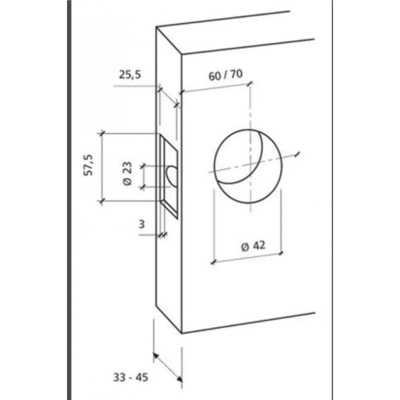 Tesa Tulipe 3500 tubular lock