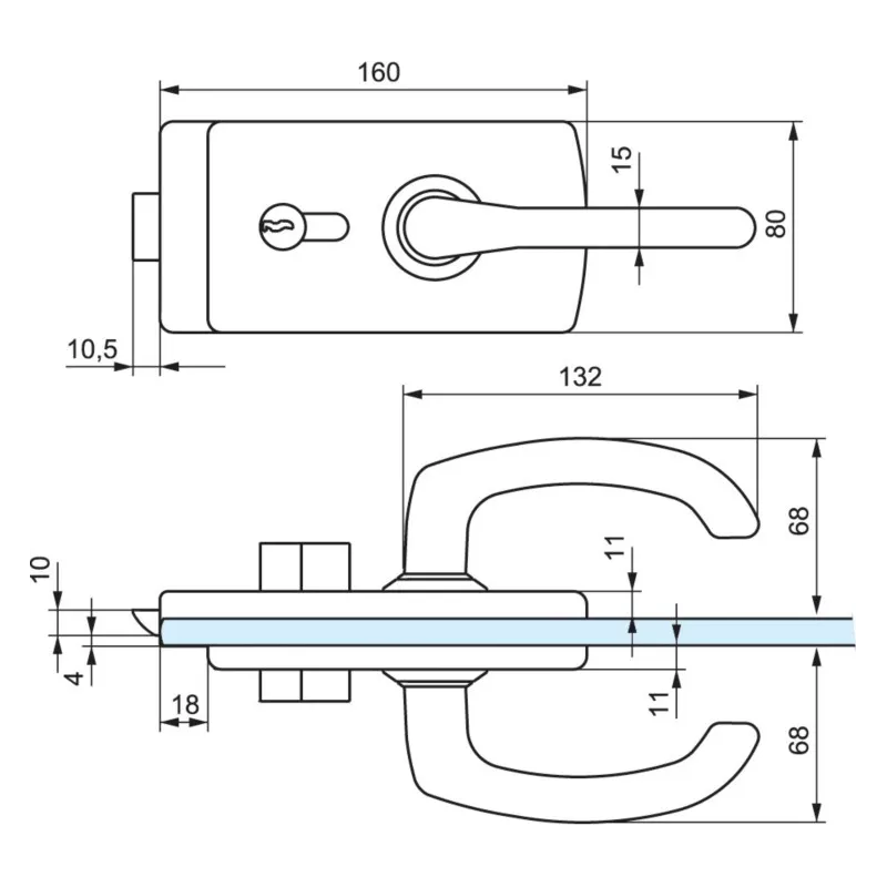 Kit serrure et fiche Stremler 4366