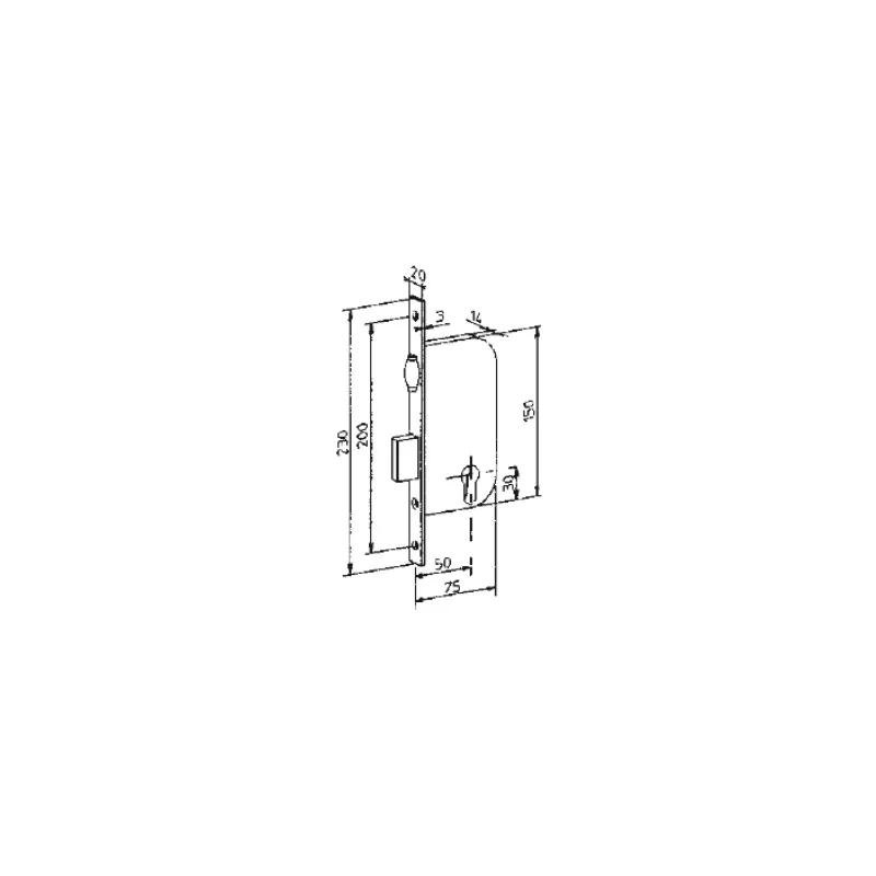 Serrure à rouleau Bricard 750