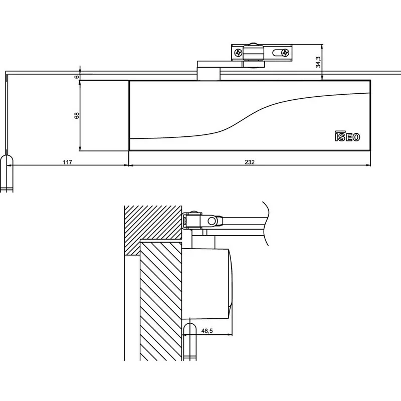 ISEO IS110 door closer