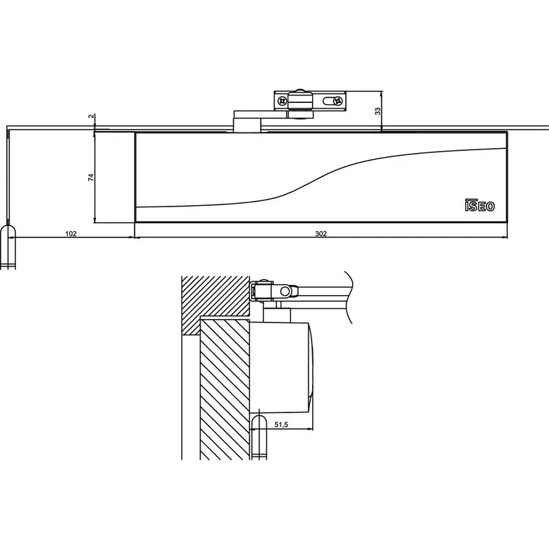 ISEO IS310 door closer