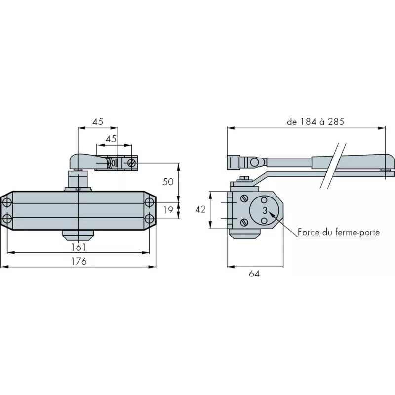 Groom GR101 door closer