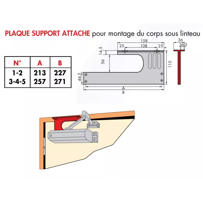 Ferme-porte Groom GR010