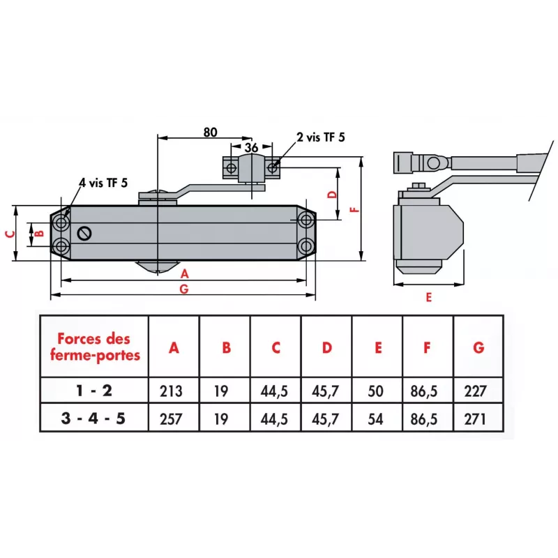 Groom GR010 door closer